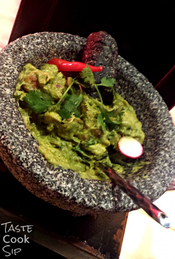 Freshly made guacamole, perfect with the warm and crisp house-made tortilla chips.