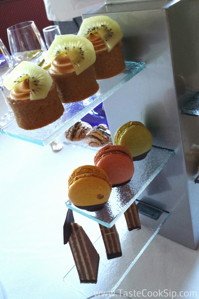 Passion Fruit tarts, French macaroons and pastries made by the Hyatt Regency Grand Cypress pastry team.