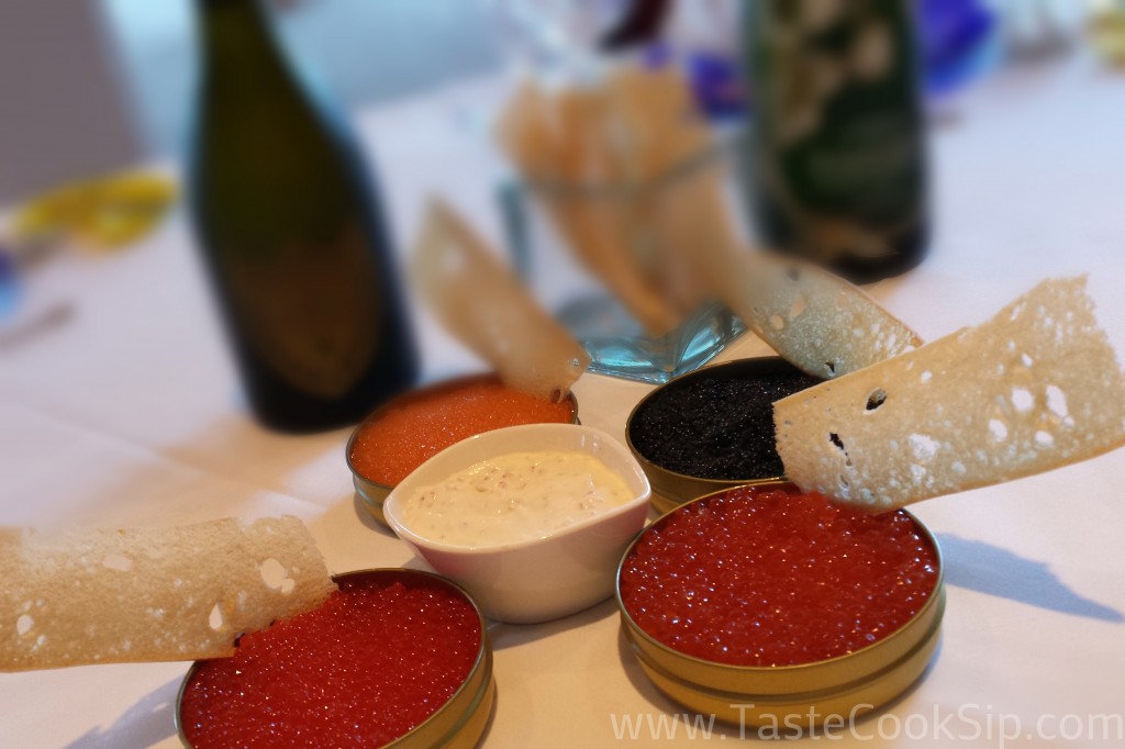 Four types of American caviar will be featured at the Coquina Encore Brunch on 2/2/2014.