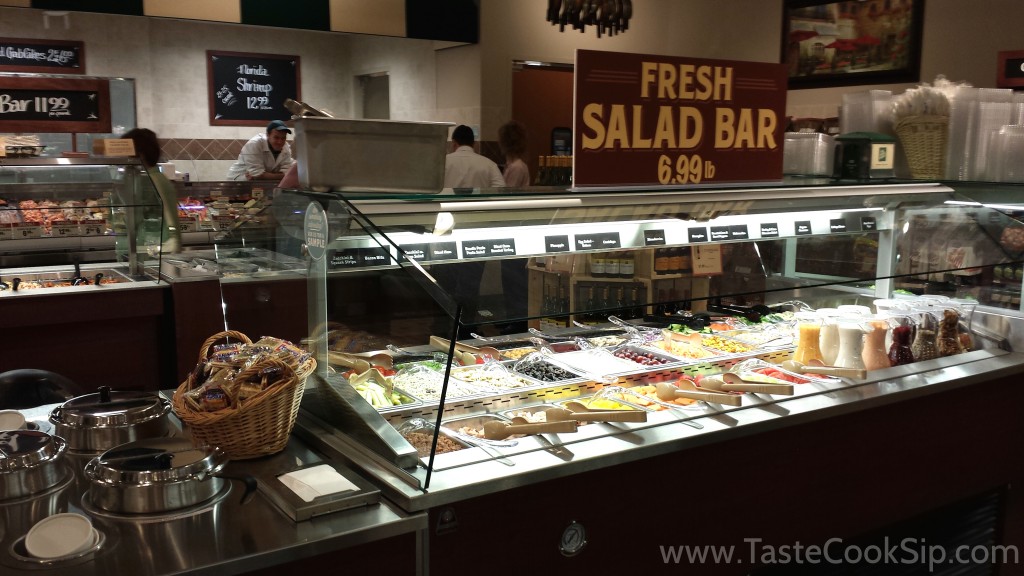 A salad bar with warm soup stations offers a great option for lunches and dinners.