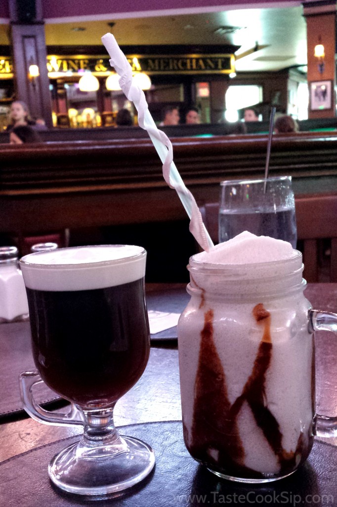 Irish Coffee and Bailey's Milkshake- hot and cold options to end a meal or enjoy at the bar while taking in the entertainment. 