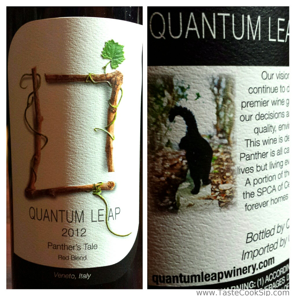 Panther's Tale, a red blend made of of Italian grapes, makes its pre-release debut at Quantum Leap's 3/12/2014 Wine & Chocolate Perfectly Paired class.