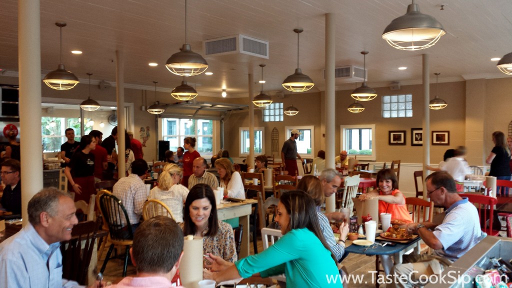 Two large, bright dining rooms are filled with large family-style tables. Make new friends and share a table or bring the family down for a home cooked meal that will  keep your kitchen spotless.