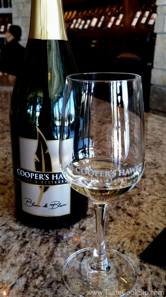 Cooper's Hawk Blanc de Blanc had crisp acidity and was a nice way to start the tasting.