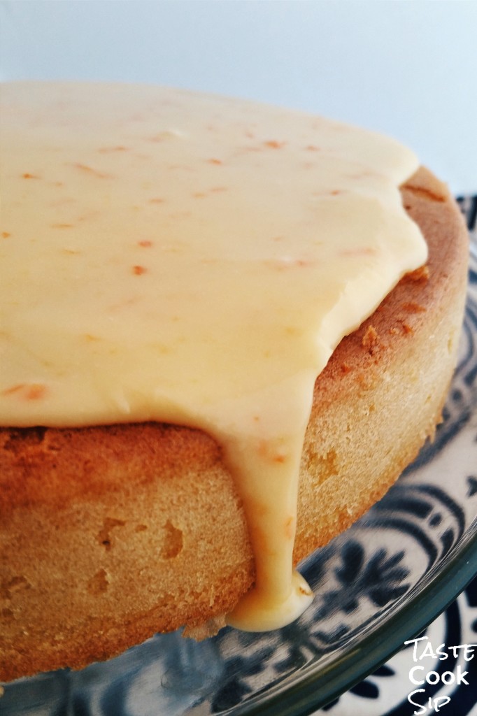 Orange Blossom Olive Oil Cake with Mango Citrus Glaze