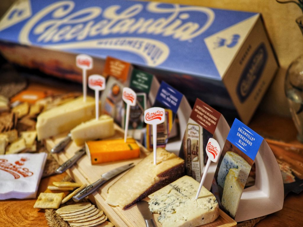 Cheeses on board from Go Epicurista. 