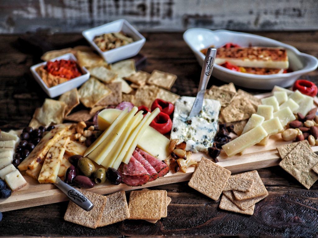 Cheeseboard with many elements