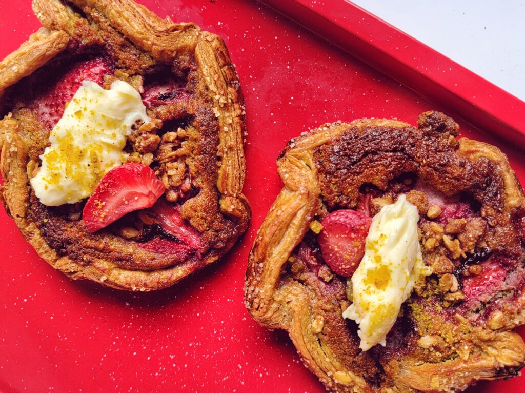 Two Florida Strawberry Galette Pies