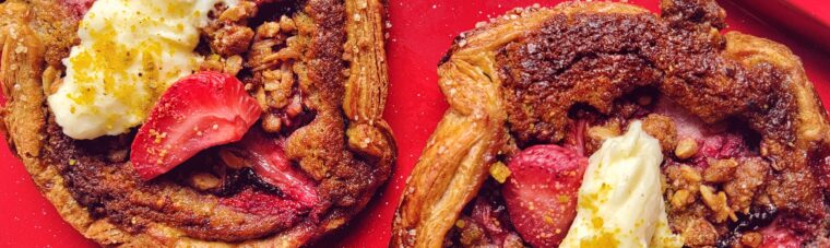 Two Florida Strawberry Galette Pies