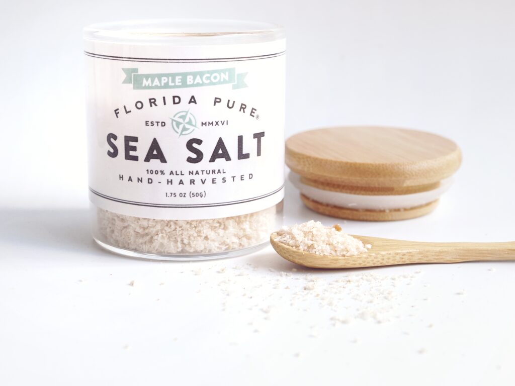 Maple Bacon Sea Salt Jar with Spoof